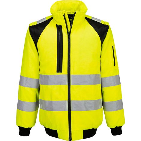Chaqueta Alta Visibilidad 2 en 1 WX2 Pilot  Impermeable - Amarillo/Negro (1/2)