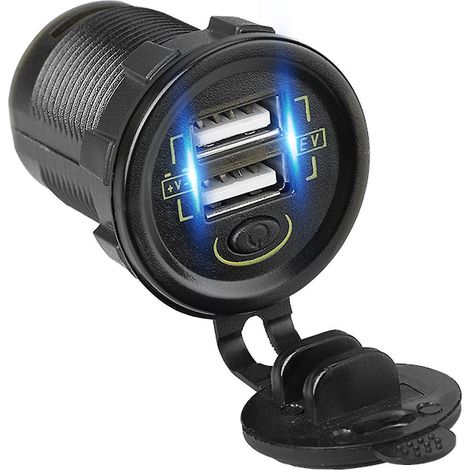 Prise de courant double USB 36 V 48 V 60 V 72 V 100 V avec interrupteur marche/arrêt (1/5)