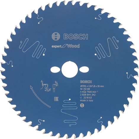Bosch Expert for Wood hoja de sierra circular plateada 254 mm