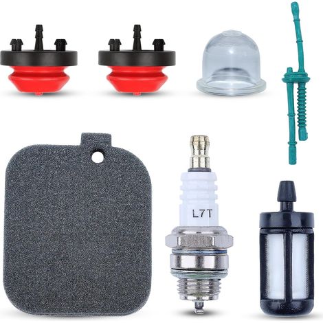 3 pièces filtre à air pour souffleur à feuilles Stihl BG45 BG46 BG55 BG65 BG85 SH55 SH85 avec filtre à carburant, ampoule d'amorçage et tuyau de carburant, remplace 4229 120 1800 (1/5)