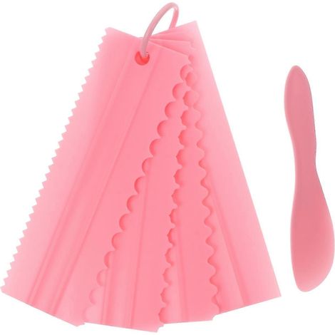 Ensemble de 5 raclettes à pizza, raclettes à glaçage, lisseurs à beurre et spatules à gâteaux (1/5)
