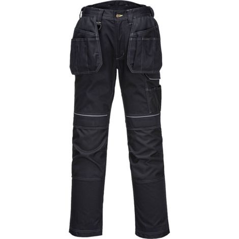 Pantalones de trabajo Holster PW3 bolsillo grande lateral Regular T602 32 pulgadas (talla 40) Negro (1/3)