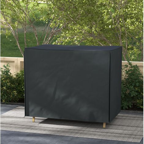 Copertura impermeabile per dondolo da giardino 220 x 125 x 172 cm nera DESVIAE (1/5)