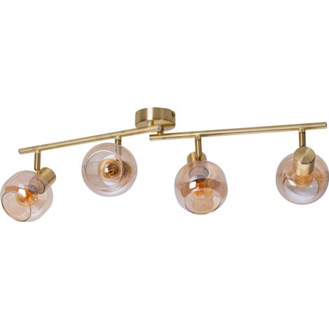 Naeve LIBBY Barre de spots de plafond en laiton 4xE14 (1/5)