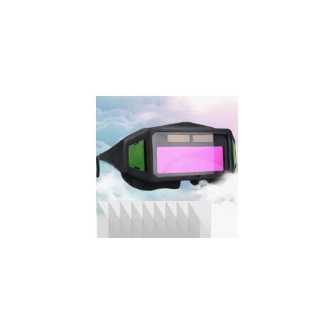 Lunettes de soudage automatiques – Protection anti-éblouissante – Pince-nez souple – Branches réglables – Économie d'énergie avec panneaux solaires (1/5)