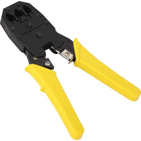 Pince sertissage câble réseau 3 en 1 4P 6P 8P dénudeur coupeur gaine acier inoxydable (1/5)