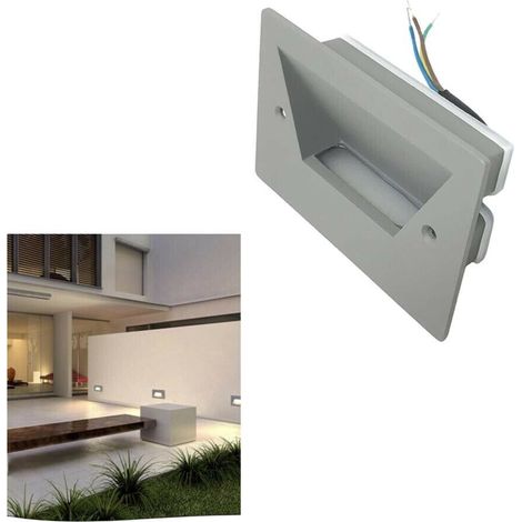 Faretto 3 W Led Luce Calda Segnapasso Da Muro Scale Giardino Es49gc (1/3)