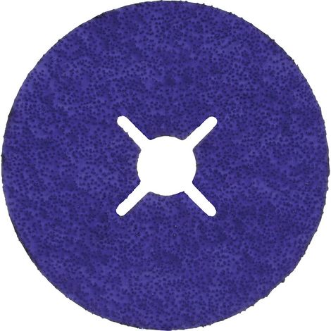 Disques fibre profilés calibrés 3M™ Cubitron™ 3 - 1187C. Ø 125 mm alésage 22mm grain 36+ fendu. boite de 25 - 3M FRANCE