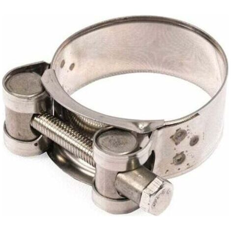 Collier de tuyau d'échappement, Collier d'échappement de moto Universal Duty en acier inoxydable Turbo Collier de serrage de bande d'échappement Silencieux Pinces d'échappement à bande étroite (1/5)