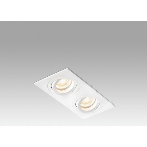 Radon-2 Orient. Quadrato Bianco 2Xgu10 Marca Faro (1/2)