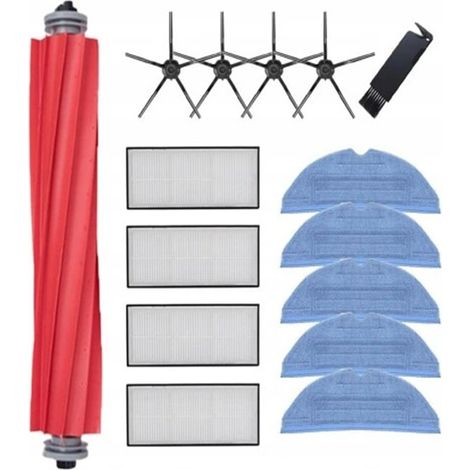 Accessoires pour Xiaomi Roborock S7/S7 Plus/S7 MaxV/S7 MaxV Ultra/S7 Pro Ultra/T7S/T7S Plus/G10 Robot Aspirateur, avec Brosse Principale,Chiffons de Nettoyage,Filtres Hepa,Brosse Latéral ensemble de 1 (1/5)