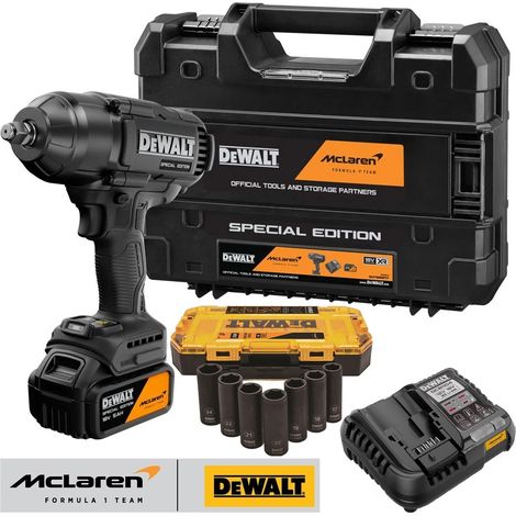 Dewalt 18v DCF99MP1T XR High Torque Hog Ring BL Impact Wrench 1/2"" 1x5ah + Set