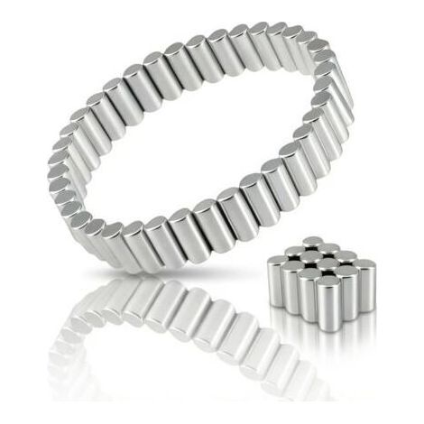 Aimants cylindriques en néodyme 4.3 9mm, 50 aimants à tige minuscule pour tableau blanc, réfrigérateur, aimants de carte, bracelet magnétique pour hommes et femmes, bijoux à bague (1/5)