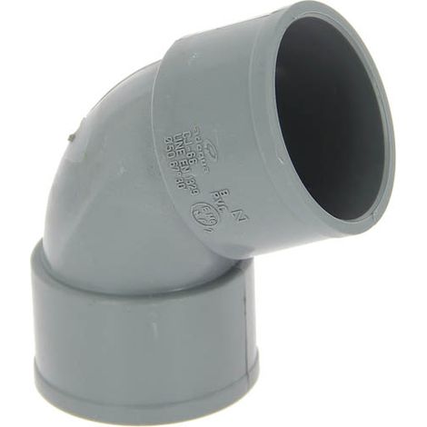 Coude PVC femelle-femelle 67°30 Ø50