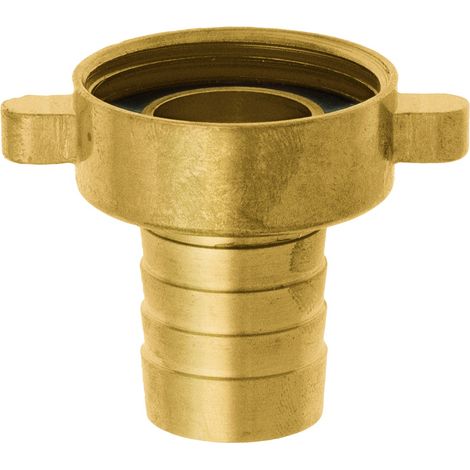 GEKA – Raccord de tuyau 2 pièces – Filetage intérieur 1 pouce, Ø intérieur du tuyau 25 mm, laiton
