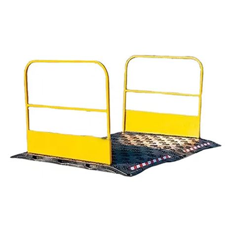 Passerelle double de chantier avec garde-crops pour permettre l'accès à une zone en travaux - Charge max 2000kg - APDCL/2/GC (1/5)