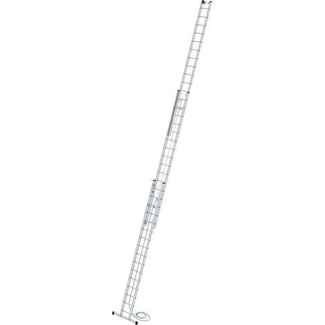 Günzburger Steigtechnik Sprossen-Seilzugleiter 3tlg. mit Standard-Traverse 3 x 16 Sprossen - 021616 (1/4)