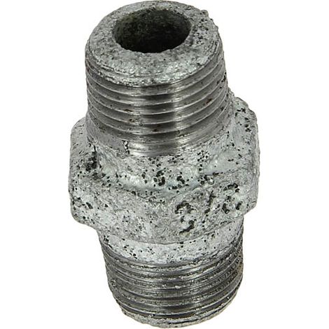 Mamelon fonte galva égal Mâle 3/8