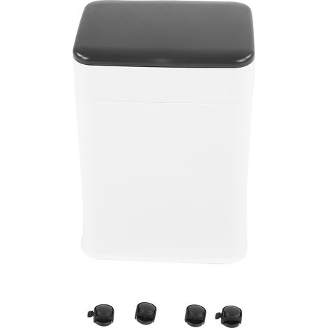 Poubelle de cuisine de 20 L / 5,3 gal avec couvercle, hauteur réglable, roues, bac intérieur amovible, idéale pour la salle de bain, la chambre, le salon ou le bureau. (1/5)