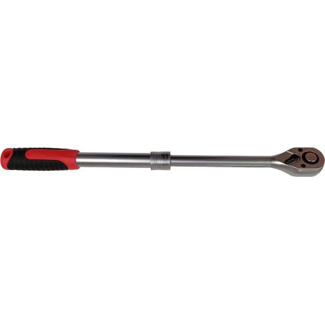 Llave de carraca extensible para vasos de 1/2 325-445 mm para bricolaje,taller,mecanico,industria,tareas de mantenimiento,proyectos de construccion (1/2)