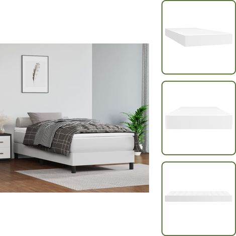 Matelas de lit à ressorts ensachés Blanc 100x200x20 cm - Matelas - Matelas À Ressorts Ensachés - Matelas Blanc - Matelas Confortable - Matelas Support Moyen (1/5)