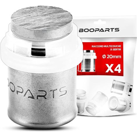 Bouchon à Sertir Ø20 Raccord Multicouche Contour TH Embout de Finition pour Chauffage et Eau (1/5)