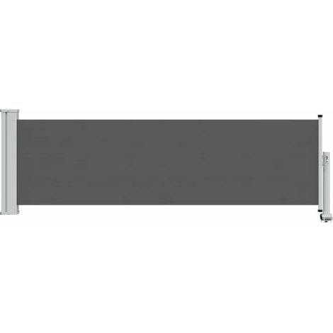 Auvent latéral 100 x 300 cm 100% polyester fer acier - Auvent de terrasse protection solaire jardin extérieur résistant (1/5)