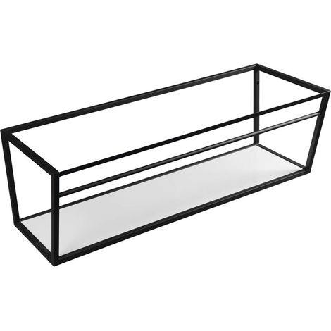 Sapho Ska - Konstruktion mit Arbeitsplatte unter Waschtisch, 120 cm, schwarzmatt SKA104 (1/4)