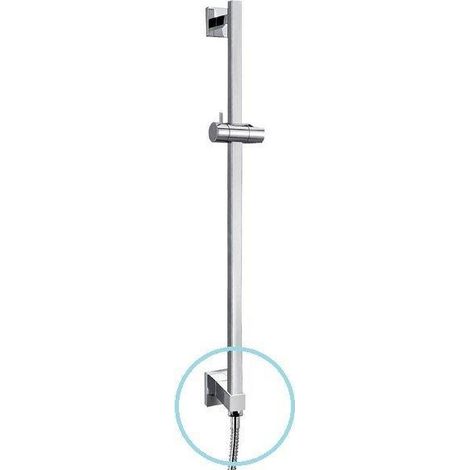 Sapho Nancy - Barre de douche 600 mm, sortie d’eau, chrome 1202-04 (1/5)