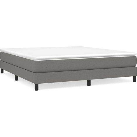 Maison Exclusive - Boxspringbettgestell Dunkelgrau 180x200 cm Sto