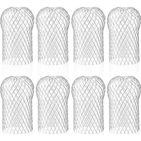 Lot de 8 filtres de gouttière en aluminium pour gouttière - Protection contre les feuilles et la mousse (1/5)
