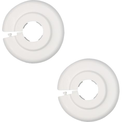 sanicomfort PVC-Klapprosetten 15 mm, weiß, 2 Stück Heizungsinstallation
