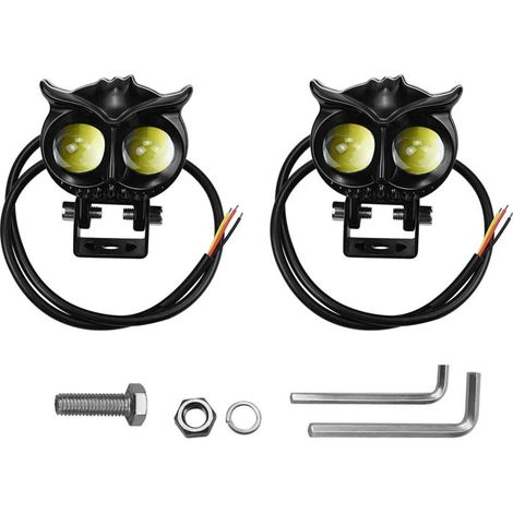 Mini faros antiniebla LED de 30W/45W, 5000-6500K, ultrabrillantes, para motocicleta, camión, quad, SUV, coche, yate, juego de 2 (1/5)