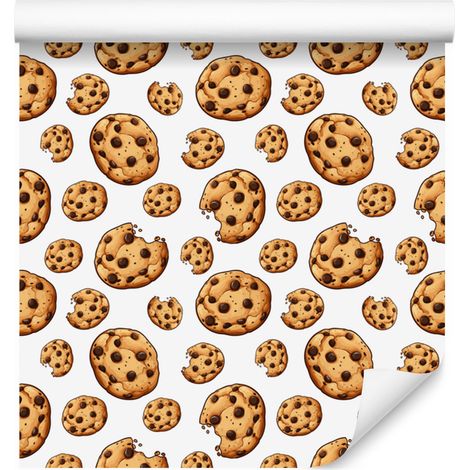 Carta da parati con motivo cibo, oro e bianco, per soggiorno e camera da letto, 50x1000 cm (1/4)