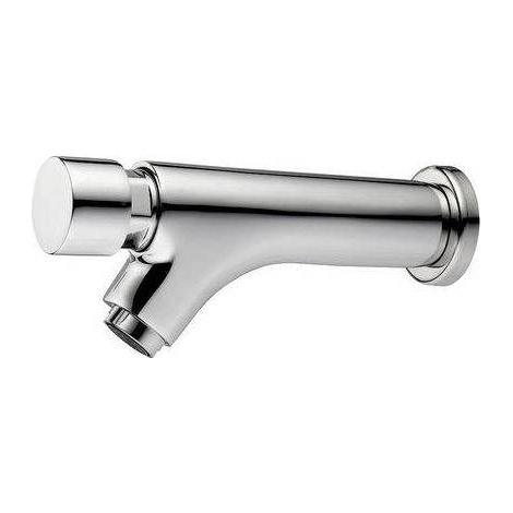ROBINET À MINUTERIE TIME MURAL POUR LAVABO Dimensions : Chrome