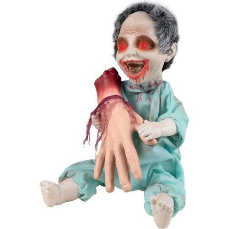 Automate - PTIT CLOWN - Zombie Maniaque - 30 cm - Sonore - Lumineux - Halloween (1/4)