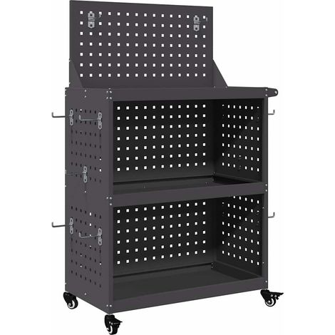 Maison Exclusive - Werkzeugwagen Schwarz 65 x 35 x 111 cm Kaltgew