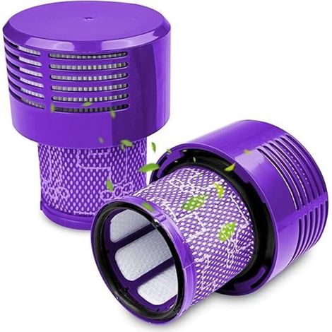 2 Pack Filtre Compatible avec Dyson V10, Filtre Aspirateur Accessoire, Cyclone Aspirateur Pièce de Rechange pour Filtre À Vide Lavable Compatible, Total Clean, Lavables Remplacer (1/4)