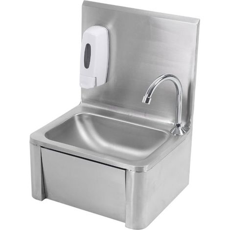 Lave Mains à Commande Fémorale en Inox (1/5)