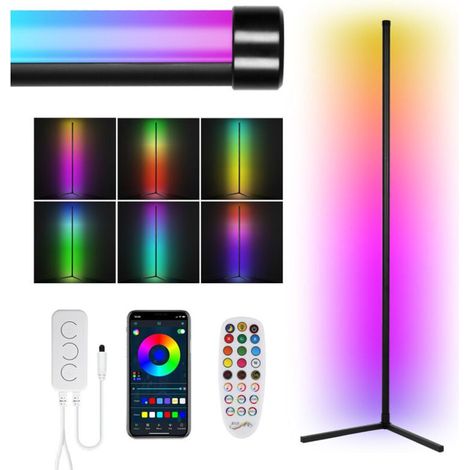 7W LED Stehleuchte Eckleuchte Ecklampe RGB Stehleuchte Farbwechsel Stehleuchte (1/4)