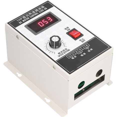 Contrôleur de vitesse de moteur avec affichage numérique, régulateur, interrupteur de commande, accessoire 220 V CC (1/5)