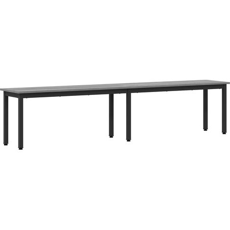Banco Gris Sonoma 200 x 35 x 45 cm Madera de ingeniería vidaXL