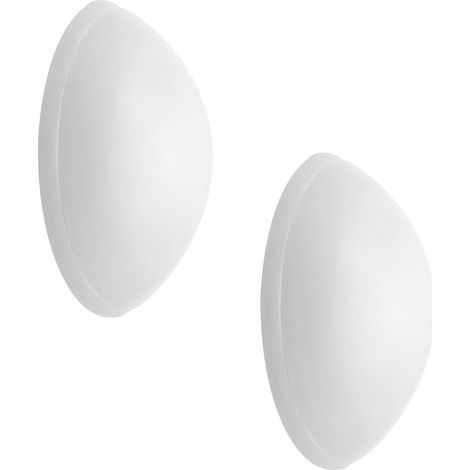 WAGNER design yourself Bianco Fermaporta a Muro/Paracolpo-Set a 2 Pezzi-per avvitare o incollare, 4 cm (1/4)