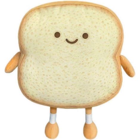 Toastförmiges Kissen, lustiges Plüschtier, niedliches kleines toastförmiges Kissen fürs Sofa (Toast, Gold) (1/5)