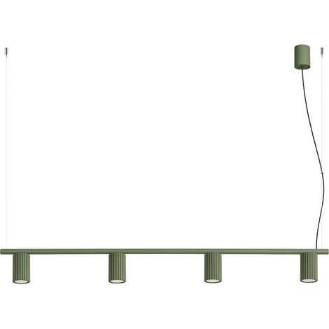 Lampadari KARBON verde oliva 122x212x6.5cm Alluminio Sollux (1/5)