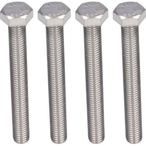Lot de 20 Vis à Tête Hexagonale Filetage Complet A2 Inox M10x1.5 DIN 933 M10x75 (1/5)