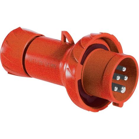 Enchufe móvil industrial Schneider 3X32A+NT 400V IP67 rojo PKX32M735