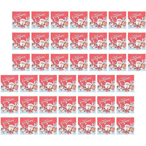 Serviettes de table de Noël avec Père Noël imprimé, compatibles avec les fêtes, lot de 40. (1/5)