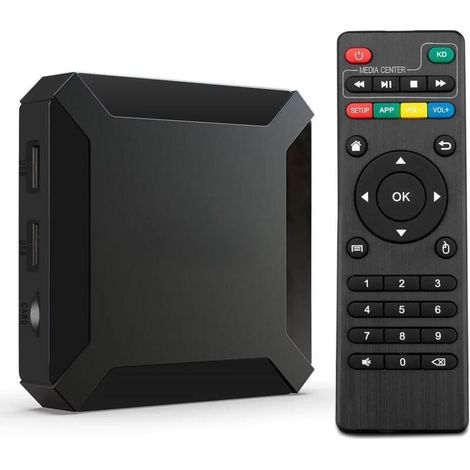 IPTV-Box, Multimedia-Player mit durchgehender Wiedergabefunktion, Android 10.0, 2 GB RAM, 16 GB ROM, WLAN, Allwinner H313, unterstützt 4K HD, Quad-Core H256 (1/5)