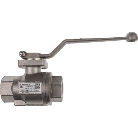 Kugelhahn 87E-3/4 Rp 3/4 für Gas PN16 Dichtung Teflon für Klär- und Biogas - 454012 von Weishaupt